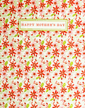 petit floral mother's day artisan letterpress card