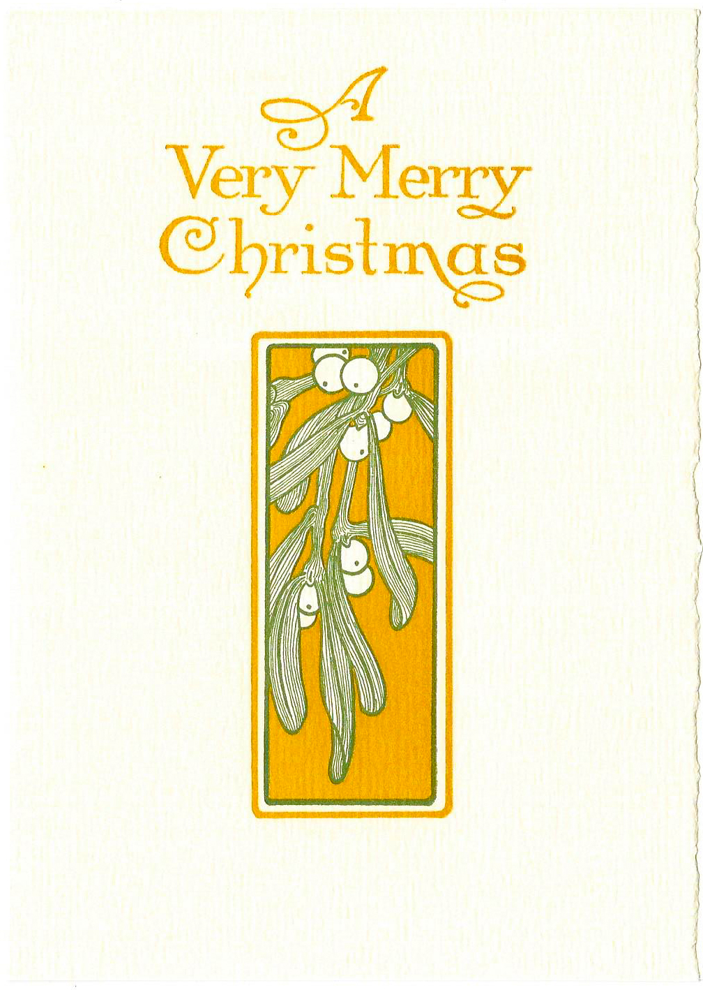 saturn press green & gold letterpress christmas NEW YEAR cards (8