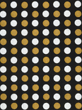 silver + gold dots on black designer eco-luxe handmade gift wrap paper