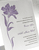 sugar plum calistoga custom letterpress invitation