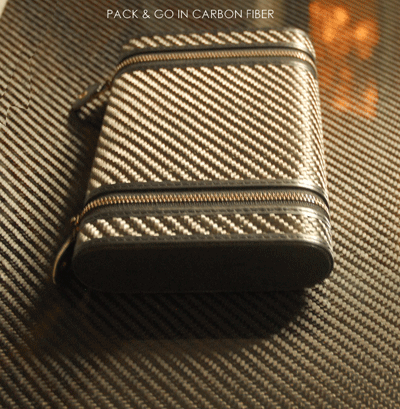 5 Finger Pack & Go Carbon Fiber Cigar Case