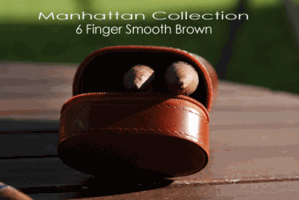 6 Finger Manhattan Smooth Brown