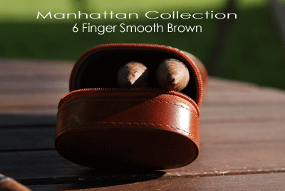 6 Finger Manhattan Smooth Brown