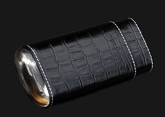 Andre Garcia 3 Finger Buffalo Horn Croco Embossed
