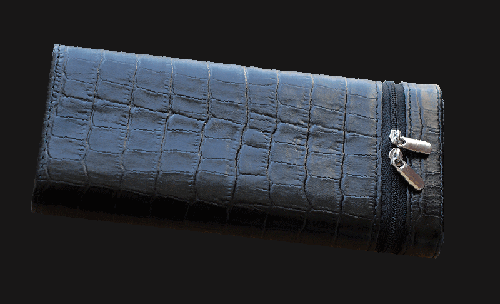 Andre Garcia 4 Finger Manhattan Croco Black