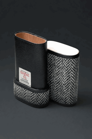 Cuero y Tweed 3 Finger with Camel Bone