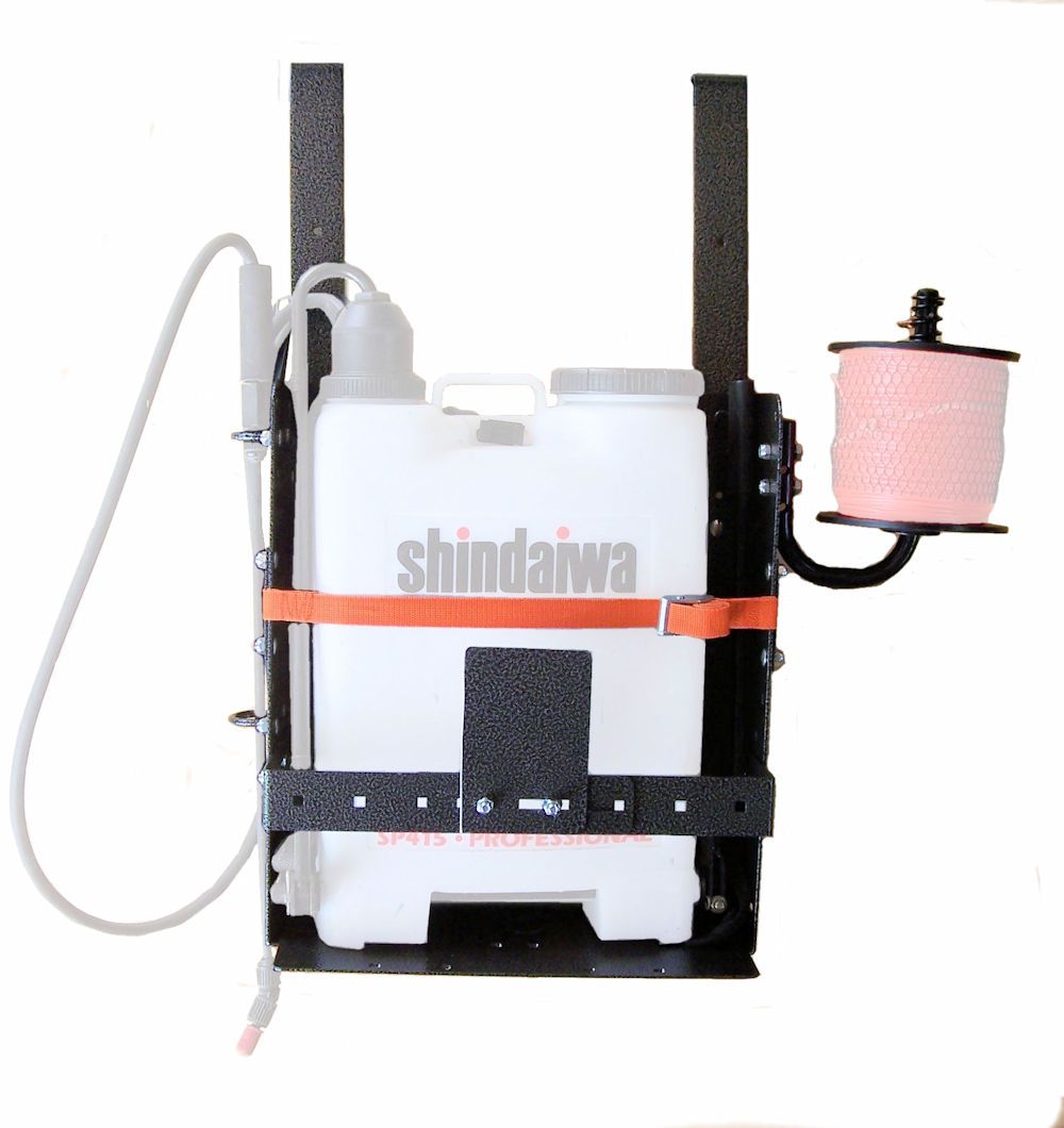 Adjustable Back Pack Sprayer or Blower Rack for Enclosed Trailers RA39