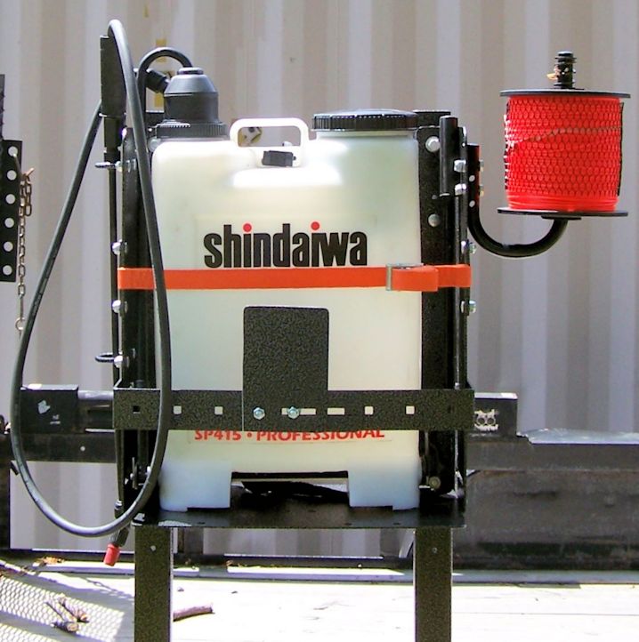 RA-39-HBM Back Pack Sprayer - Blower Rack for Open Trailers