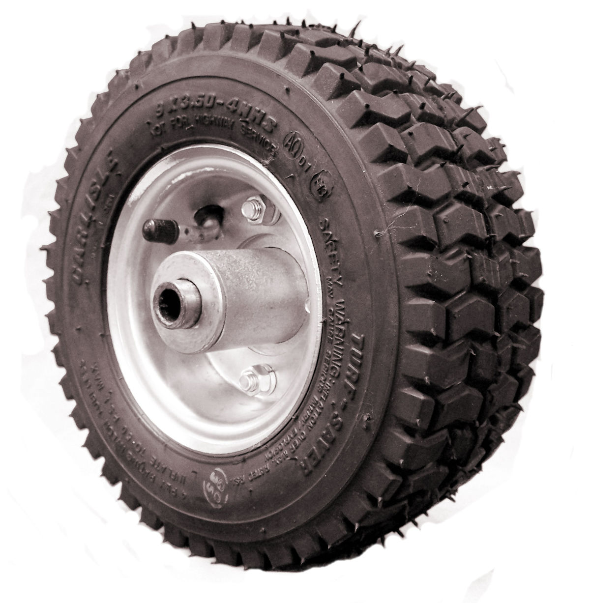 Tire, Hub & Rim Assembly with Bearing REZ304 by Rack'em Mfg