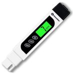 eSeasonGear ZW3 TDS Meter, TDS/EC/Temp 3-in-1, Black/White with Case