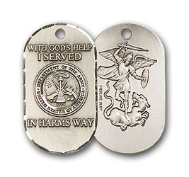 14 Karat Gold Army Medal Pendant" itemprop="image