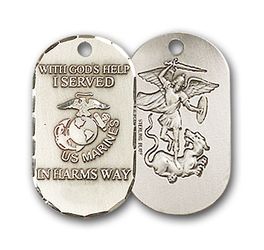 14 Karat Gold Marines Medal Pendant" itemprop="image