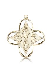 14kt Gold 4-Way Medal" itemprop="image