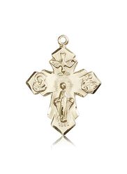 14kt Gold 4-Way Medal" itemprop="image