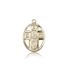 14kt Gold 5-Way / Chalice Medal" itemprop="image