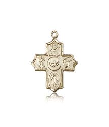 14kt Gold 5-Way Medal" itemprop="image