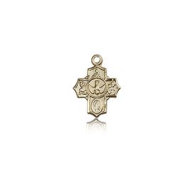 14kt Gold 5-Way Medal" itemprop="image