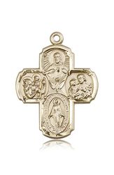 14kt Gold 5-Way Medal" itemprop="image