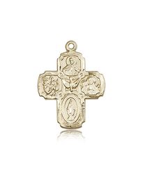 14kt Gold 5-Way Medal" itemprop="image