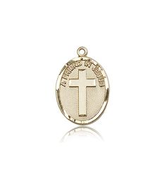 14kt Gold A Friend In Jesus Medal" itemprop="image