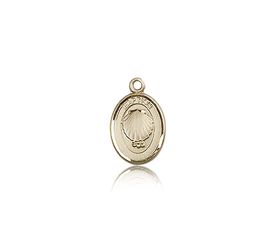 14kt Gold Baptism Medal" itemprop="image