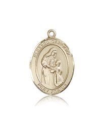 14kt Gold Blessed Caroline Gerhardinger Patron Saint Medal - Large" itemprop="image