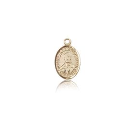 14kt Gold Blessed Pier Giorgio Frassati Patron Saint Medal - Small" itemprop="image