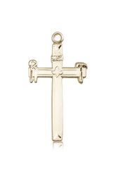 14kt Gold Carpenter Cross Medal" itemprop="image