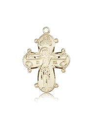 14kt Gold Christine Cross Medal" itemprop="image