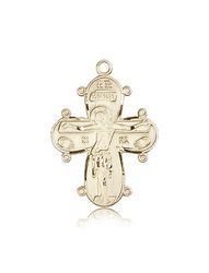 14kt Gold Christine Cross Medal" itemprop="image