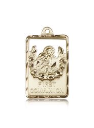 14kt Gold Communion / First Reconciliation Medal" itemprop="image