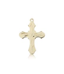 14kt Gold Cross Medal" itemprop="image