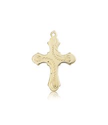 14kt Gold Cross Medal" itemprop="image