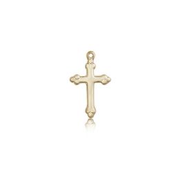 14kt Gold Cross Medal" itemprop="image