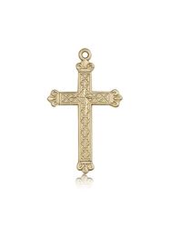 14kt Gold Cross Medal" itemprop="image