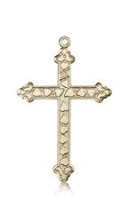 14kt Gold Cross Medal" itemprop="image