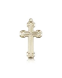 14kt Gold Cross Medal" itemprop="image