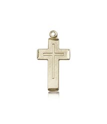 14kt Gold Cross Medal" itemprop="image