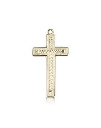 14kt Gold Cross Medal" itemprop="image