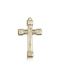 14kt Gold Cross Medal" itemprop="image