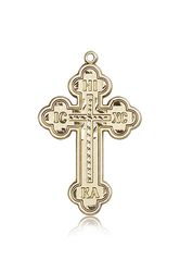 14kt Gold Cross Medal" itemprop="image