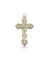 14kt Gold Cross Medal" itemprop="image