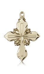 14kt Gold Cross Medal" itemprop="image