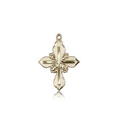 14kt Gold Cross Medal" itemprop="image