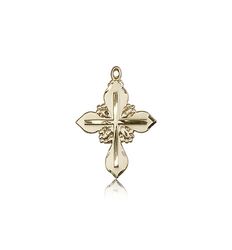 14kt Gold Cross Medal" itemprop="image