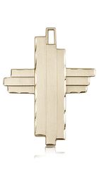 14kt Gold Cross Medal" itemprop="image