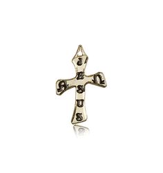 14kt Gold Cross Medal" itemprop="image