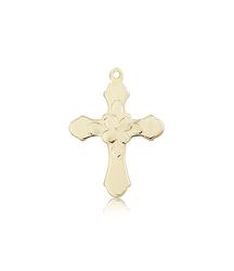 14kt Gold Cross Medal" itemprop="image