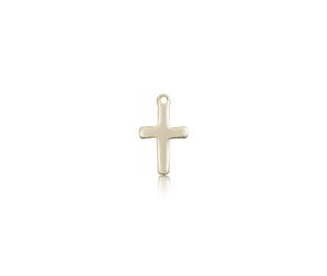 14kt Gold Cross Medal" itemprop="image