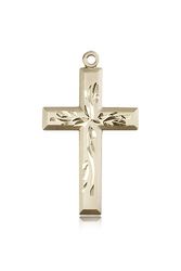 14kt Gold Cross Medal" itemprop="image